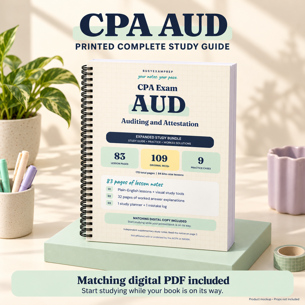 CPA AUD Printed Complete Study Guide