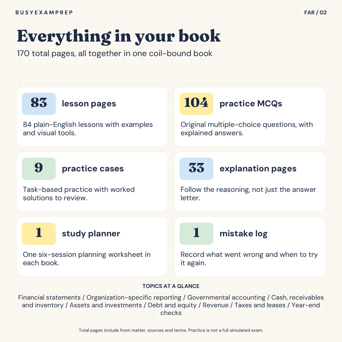 CPA FAR Printed Complete Study Guide