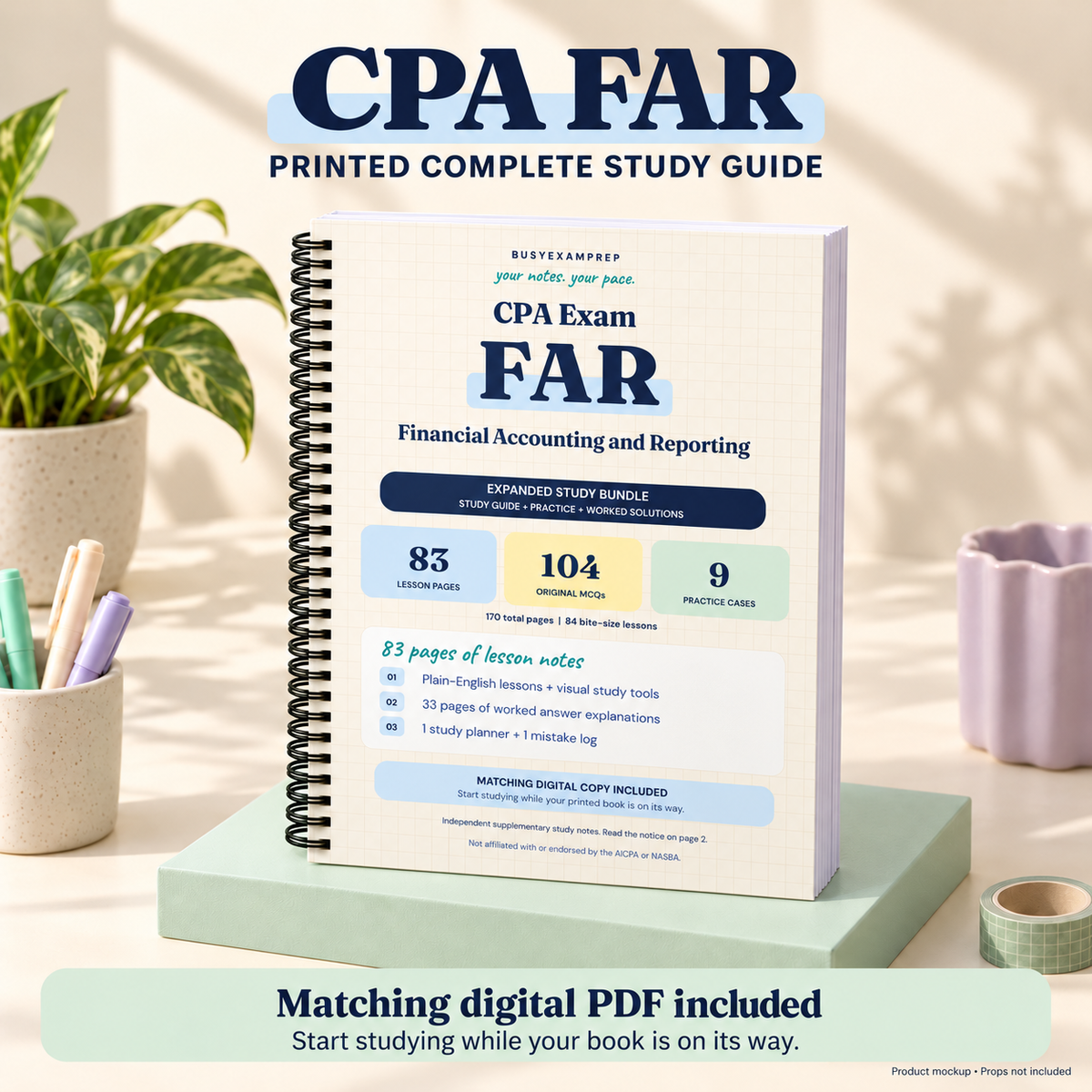 CPA FAR Printed Complete Study Guide