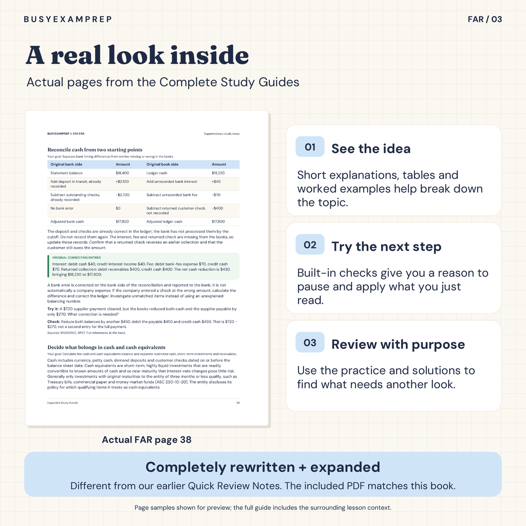 CPA FAR Printed Complete Study Guide
