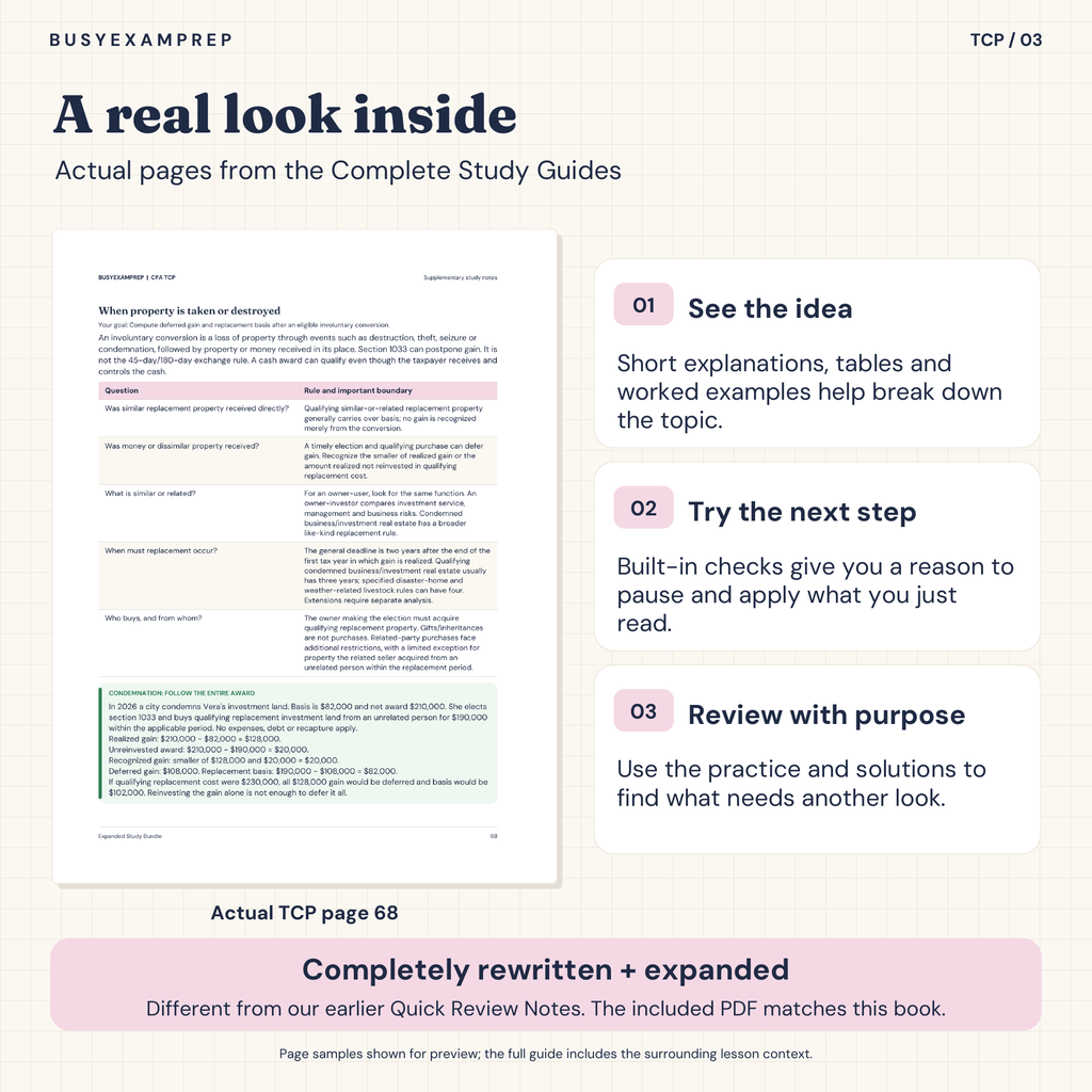 CPA TCP Printed Complete Study Guide