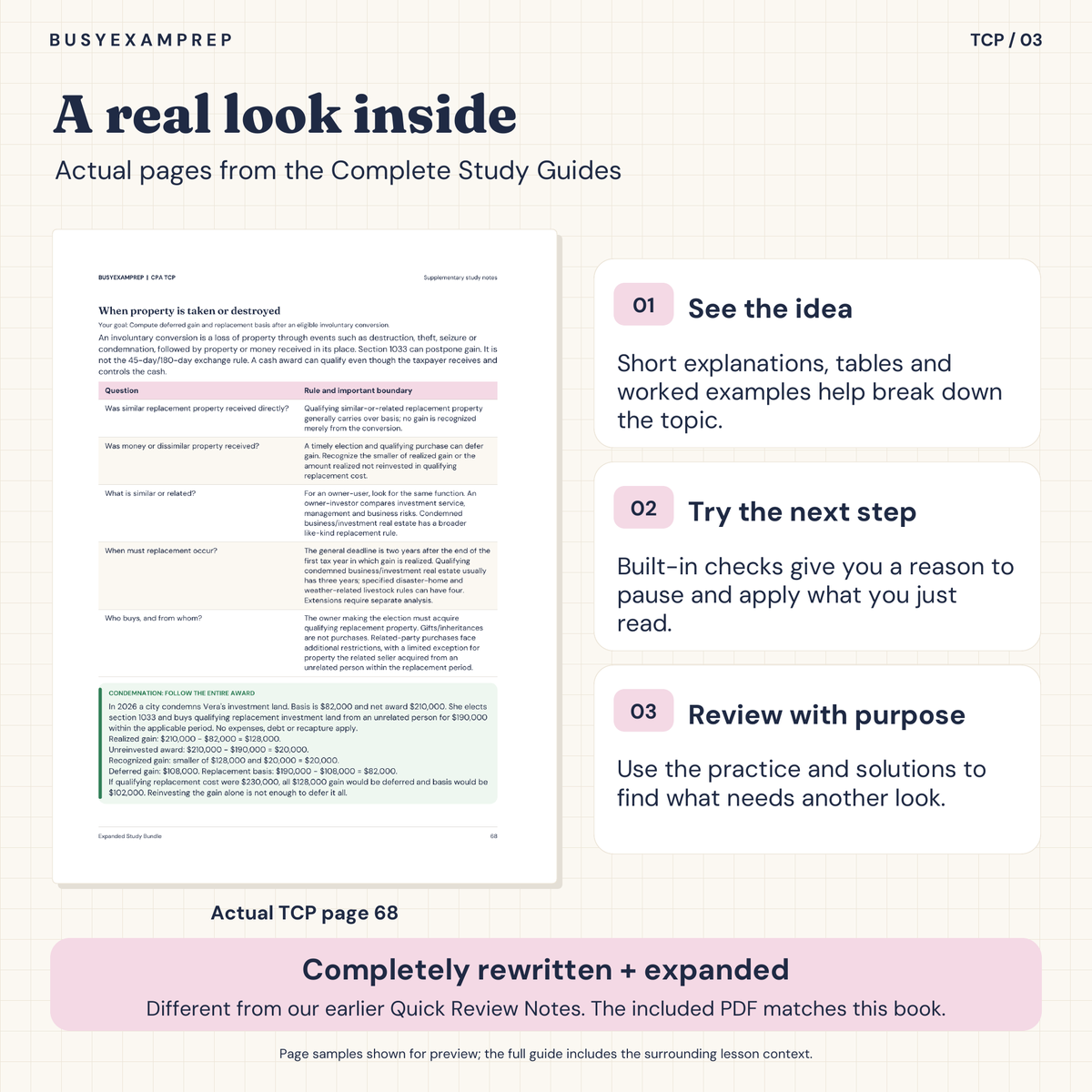 CPA TCP Printed Complete Study Guide
