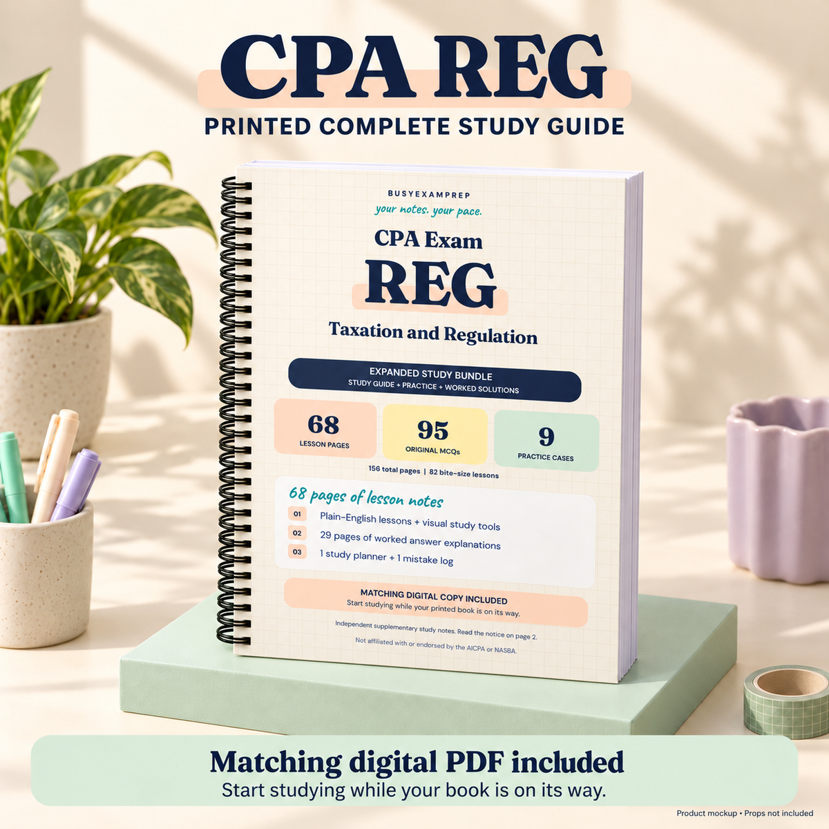 CPA REG Printed Complete Study Guide