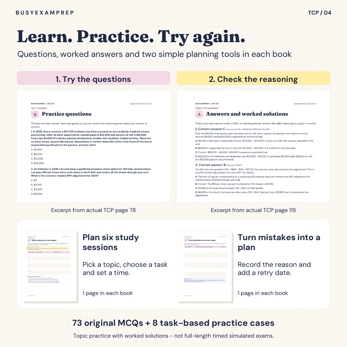 CPA TCP Printed Complete Study Guide