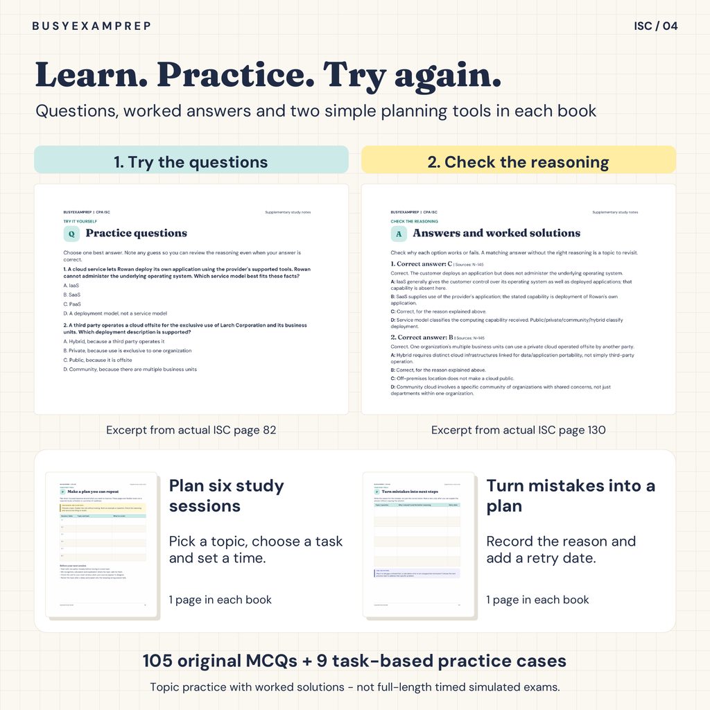 CPA ISC Printed Complete Study Guide