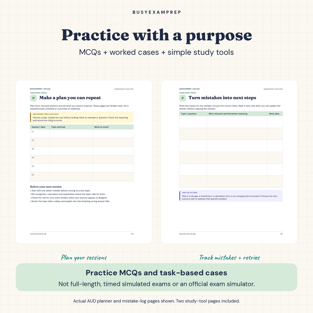 CPA AUD Printed Complete Study Guide