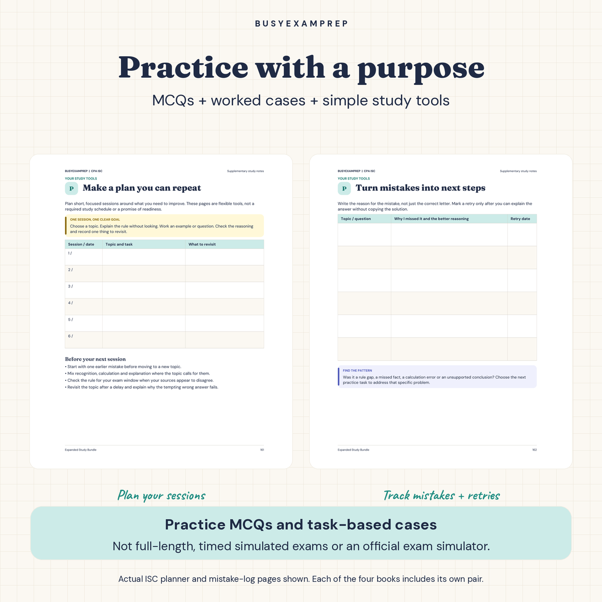 CPA Core + ISC Printed Study Guide Set, 4 Books