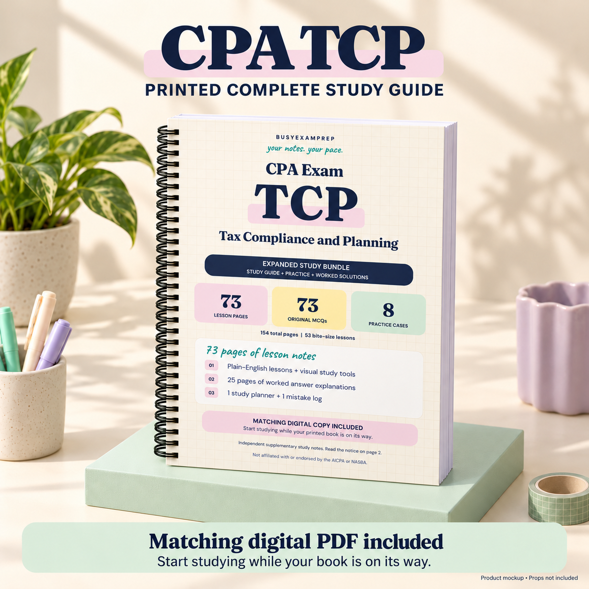 CPA TCP Printed Complete Study Guide