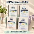 CPA Core + BAR Printed Study Guide Set, 4 Books