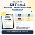 Enrolled Agent Part 2 Complete Study Guide, Digital Edition. Enhanced Complete digital guide cover and content counts. No printed book.