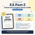 Enrolled Agent Part 3 Complete Study Guide, Digital Edition. Enhanced Complete digital guide cover and content counts. No printed book.