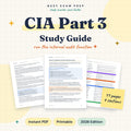 CIA Part 3 Study Guide digital PDF cover and page previews, 11 pages. No printed book.