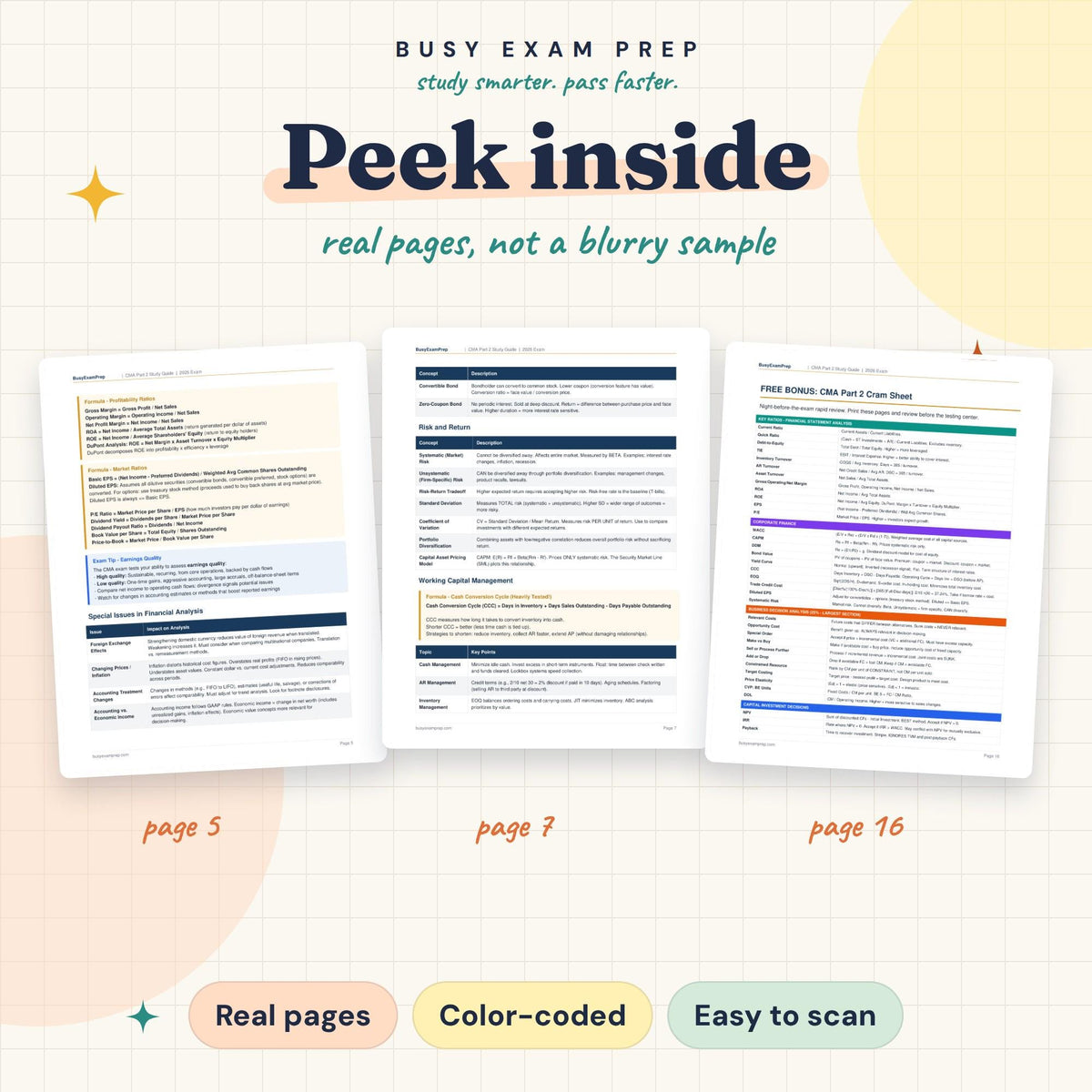 CMA Part 2 Study Guide actual page previews from the digital guide.