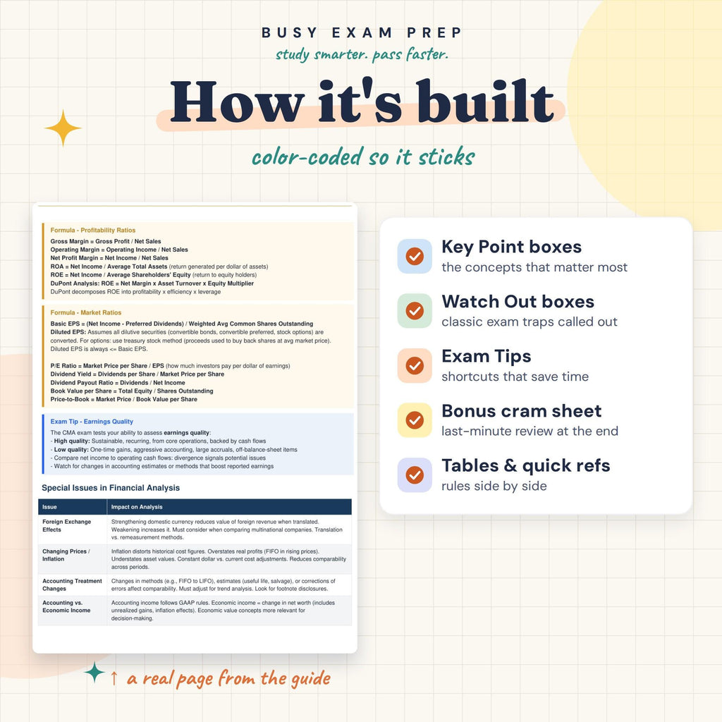 CMA Part 2 Study Guide included reference tables and study features inside the PDF.