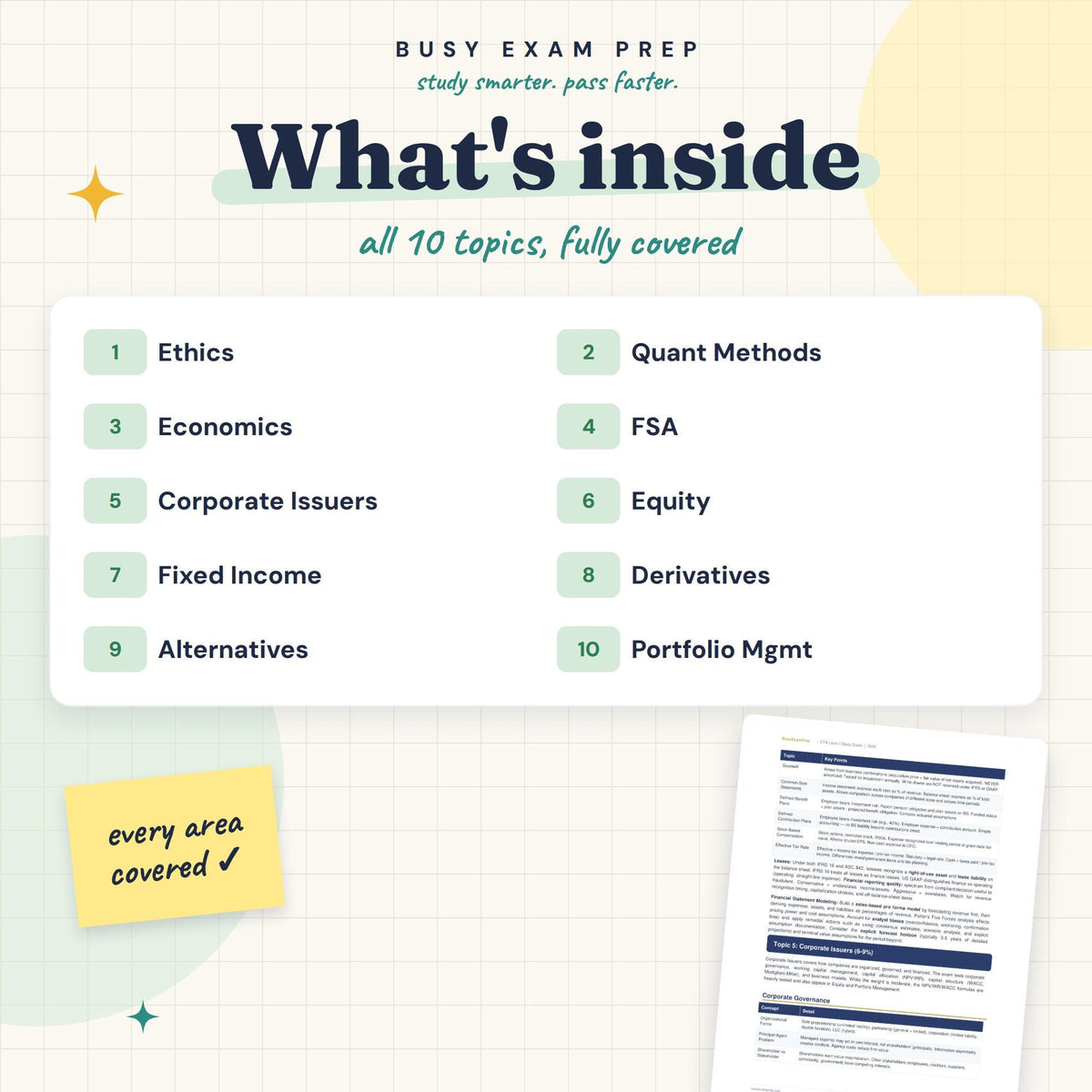 CFA Level I Study Guide — preview 2