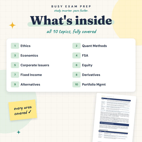 CFA Level I Study Guide — preview 2