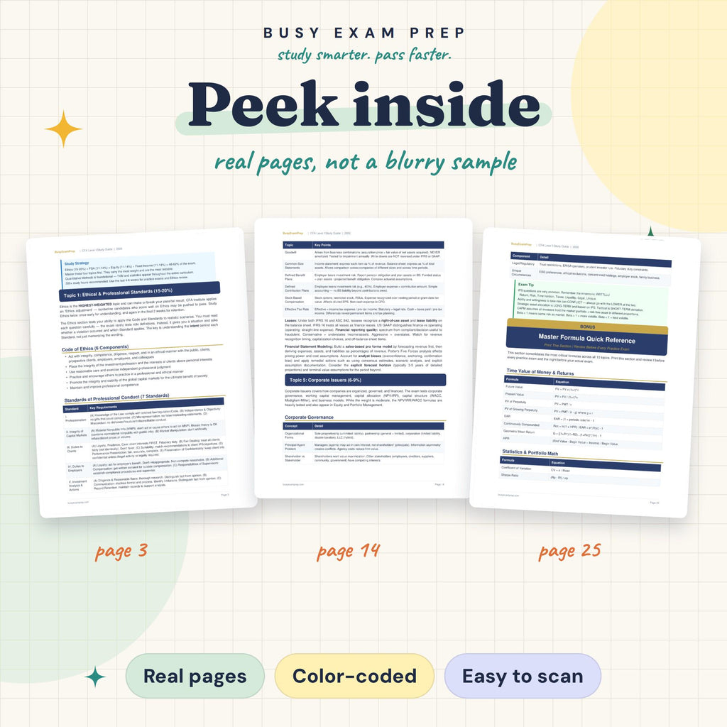 CFA Level I Study Guide — preview 4