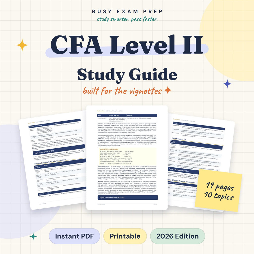 CFA Level 2 Study Guide product preview