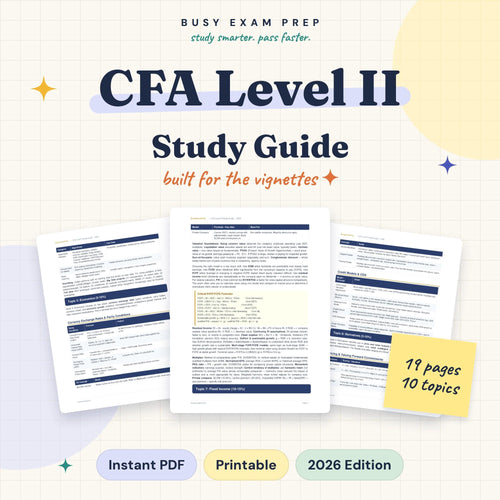 CFA Level 2 Study Guide product preview
