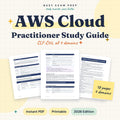 AWS Cloud Practitioner CLF-C02 Study Guide digital cover, 18 pages