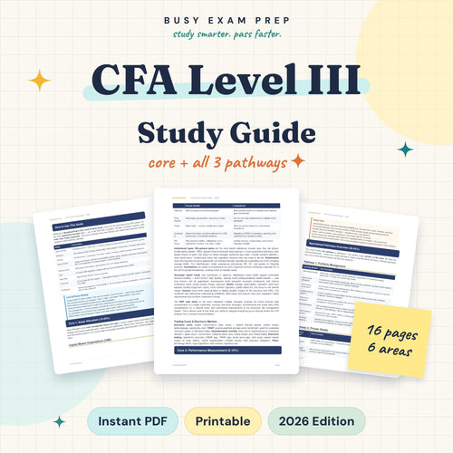CFA Level 3 Study Guide product preview