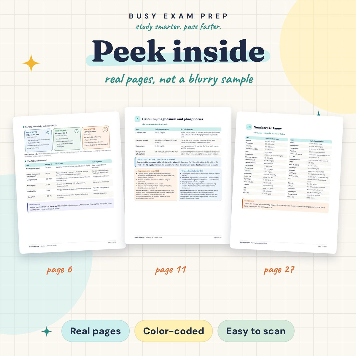 Nursing Lab Values Quick Reference Guide existing interior previews