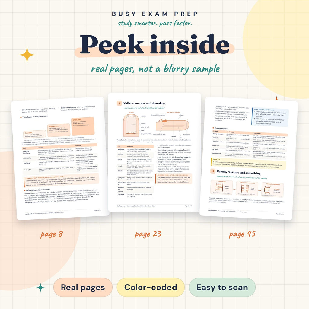 NIC Cosmetology State Board Exam Study Guide existing interior previews