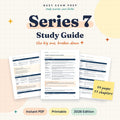 Series 7 Study Guide cover showing 44 pages and 11 chapters