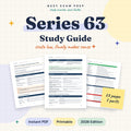 Series 63 study guide cover showing 23 pages