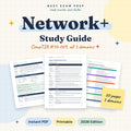 CompTIA Network+ N10-009 Study Guide digital study guide cover, 20 pages