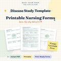 Nursing Pathophysiology Study Template digital cover