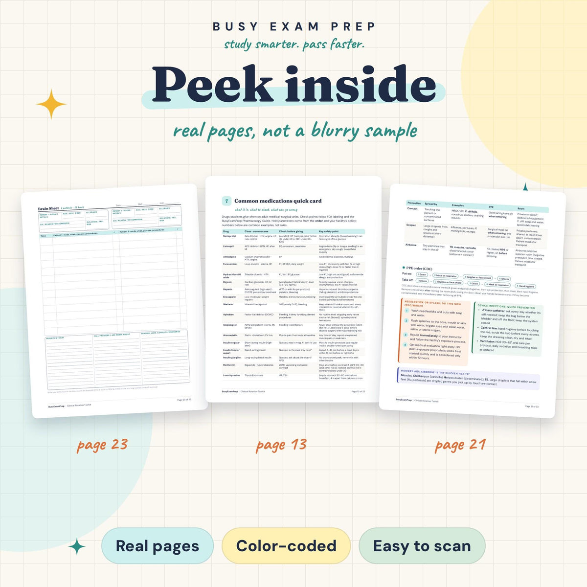 Clinical Rotation Toolkit for Nursing Students sample pages