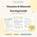 Vitamins and Minerals Nursing Guide digital cover