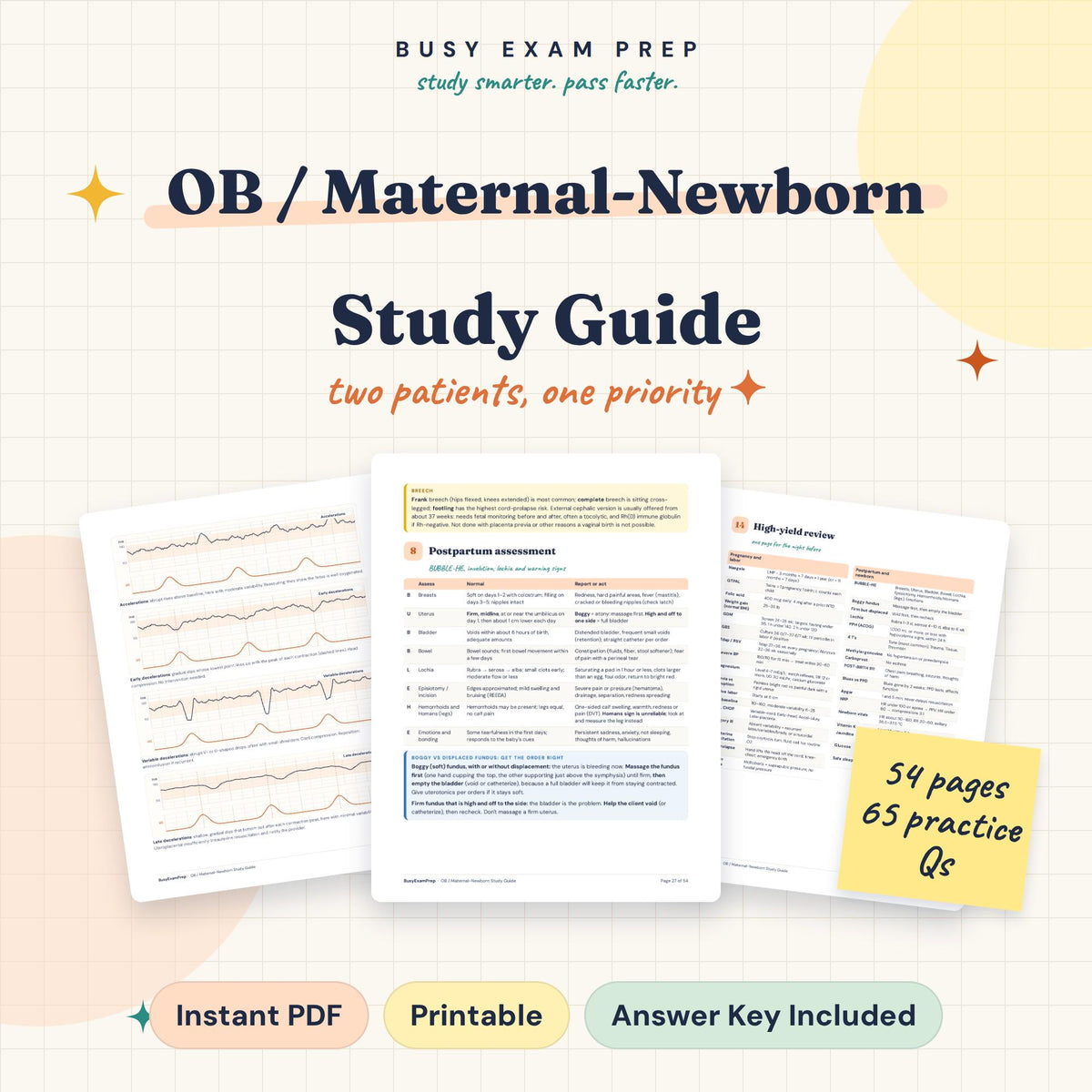 Maternity Nursing Study Guide digital cover