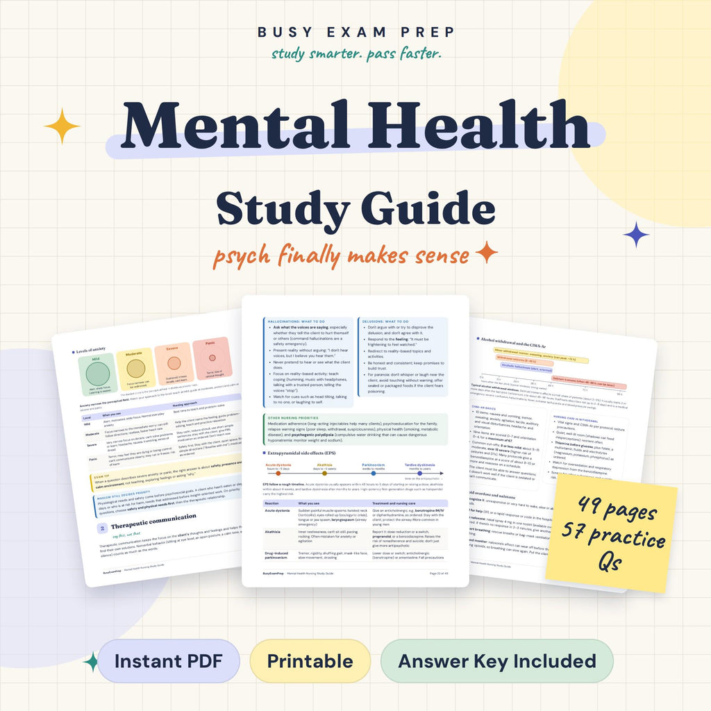 Psych Nursing Study Guide digital cover