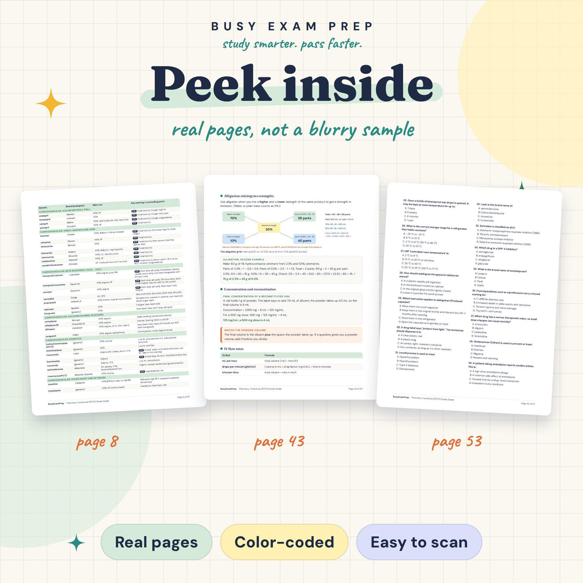 Pharmacy Technician Exam Study Guide for the PTCE existing interior previews
