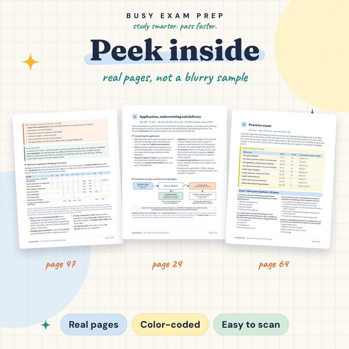 Life and Health study-guide real page previews