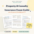 Property and Casualty Insurance Exam Study Guide digital cover, 80 pages