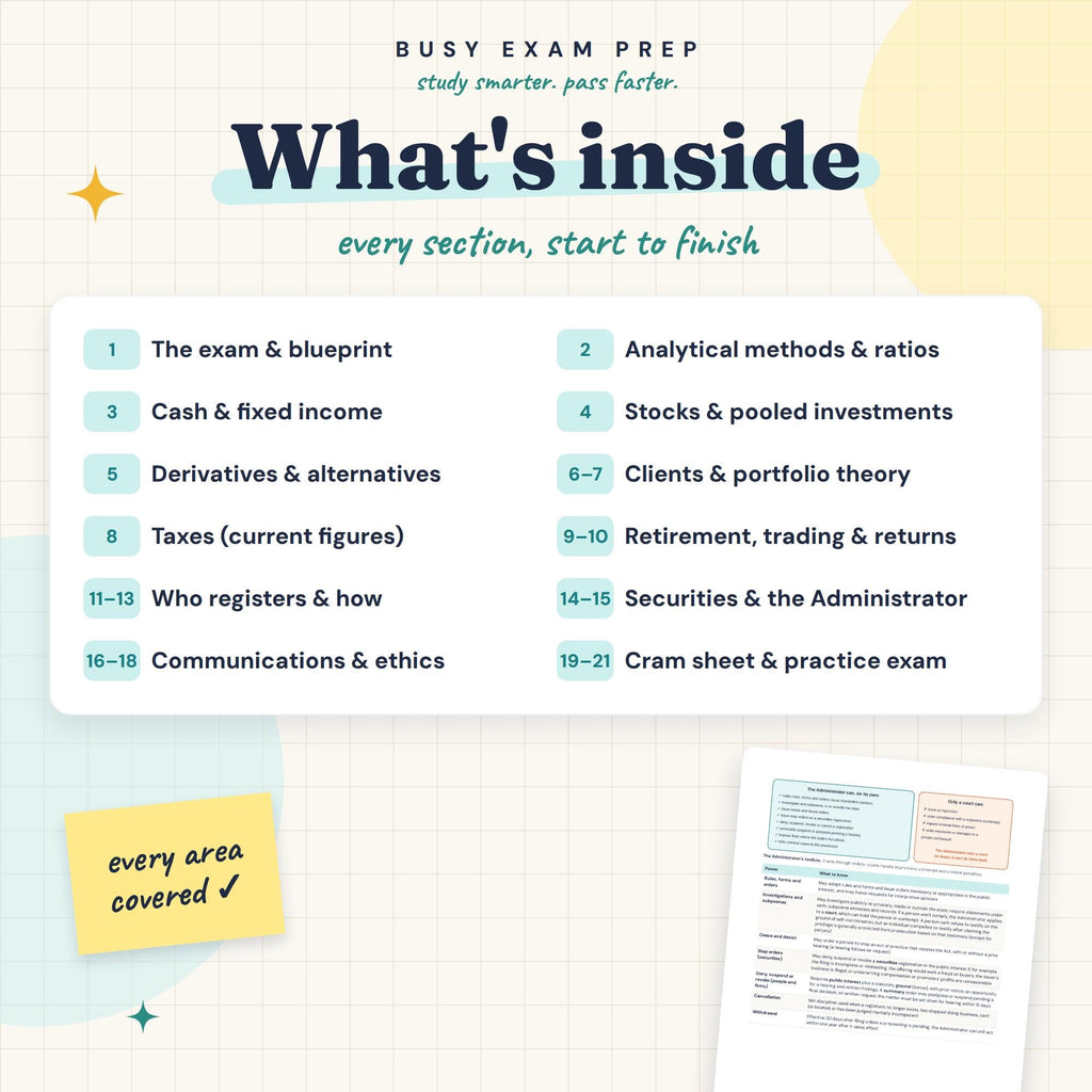 Topic overview in the Series 66 study guide