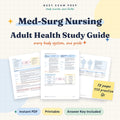 Med-Surg Nursing Study Guide product preview
