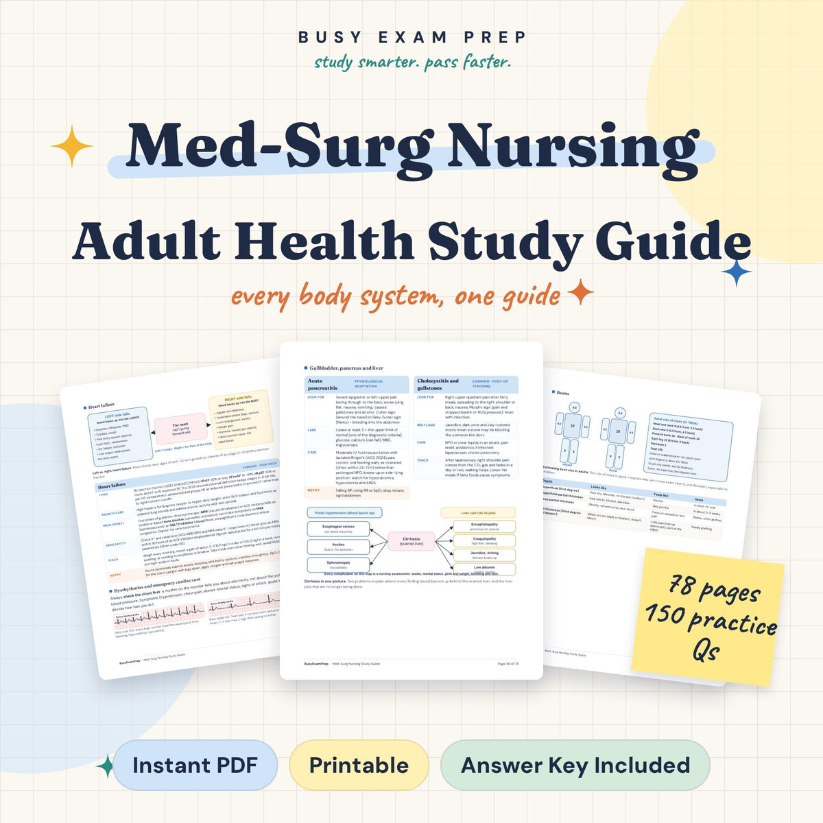 Med-Surg Nursing Study Guide product preview