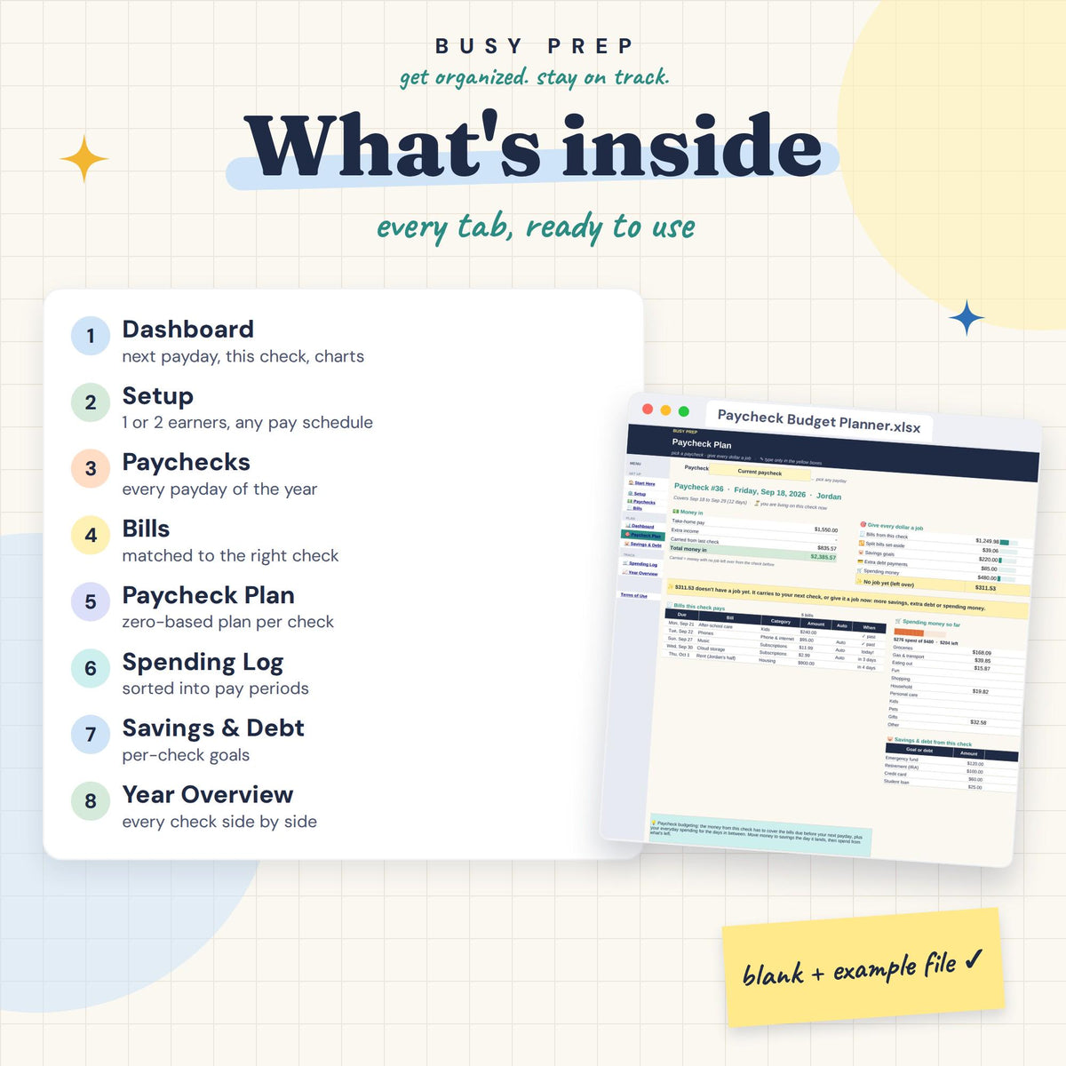 Paycheck Budget Planner, preview 4