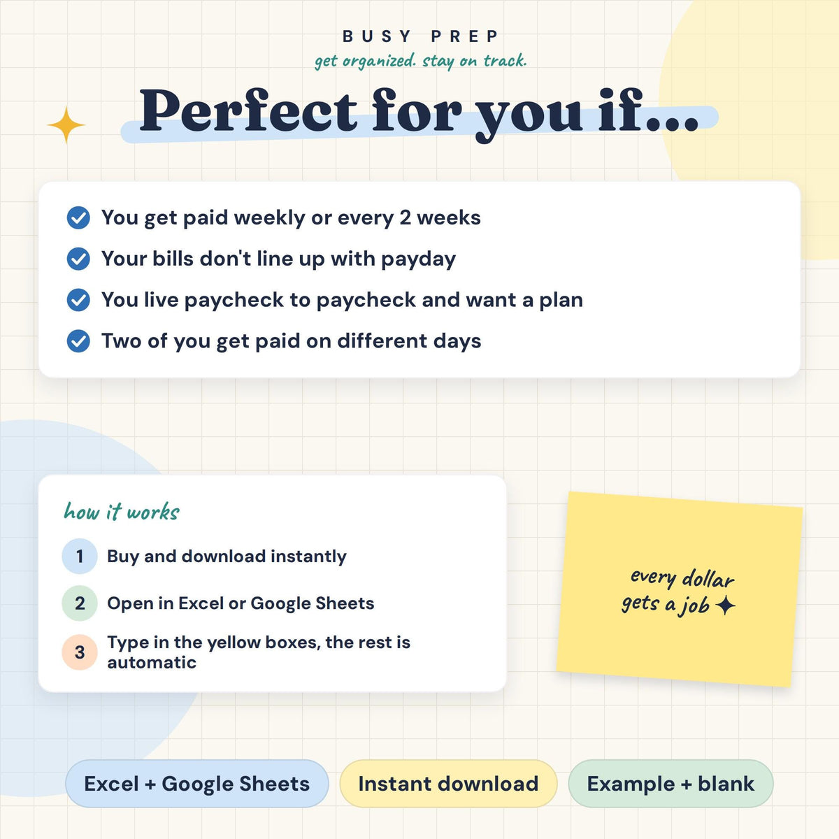 Paycheck Budget Planner, preview 5
