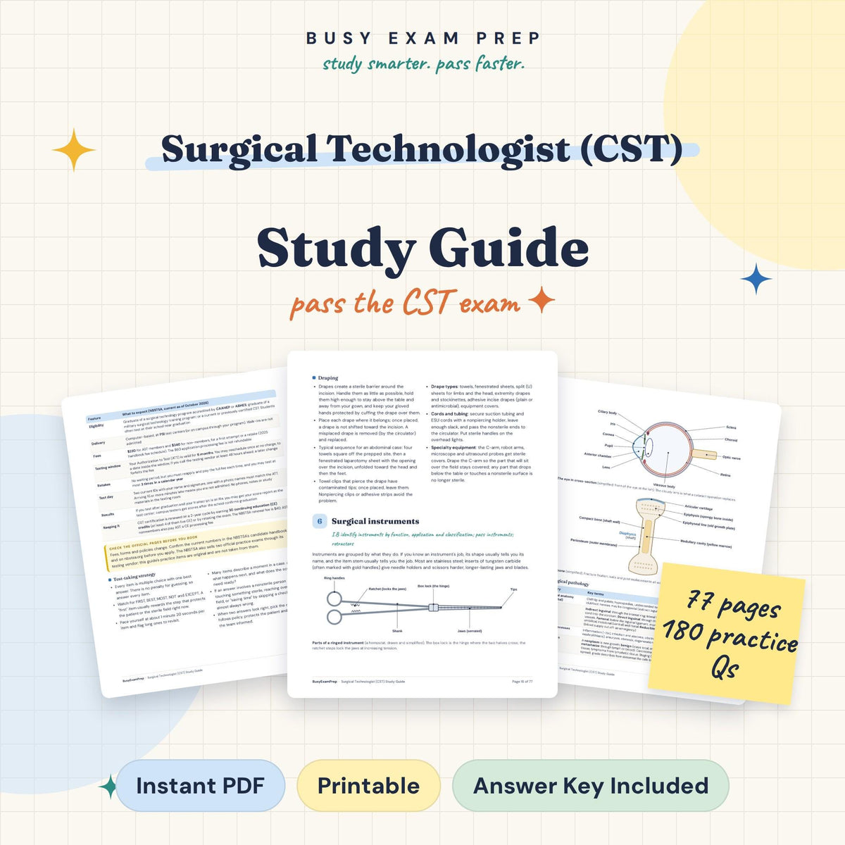 Surgical Technologist CST Exam Study Guide: main digital cover