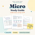 Microbiology Study Guide for Nursing Students digital cover, 95 pages