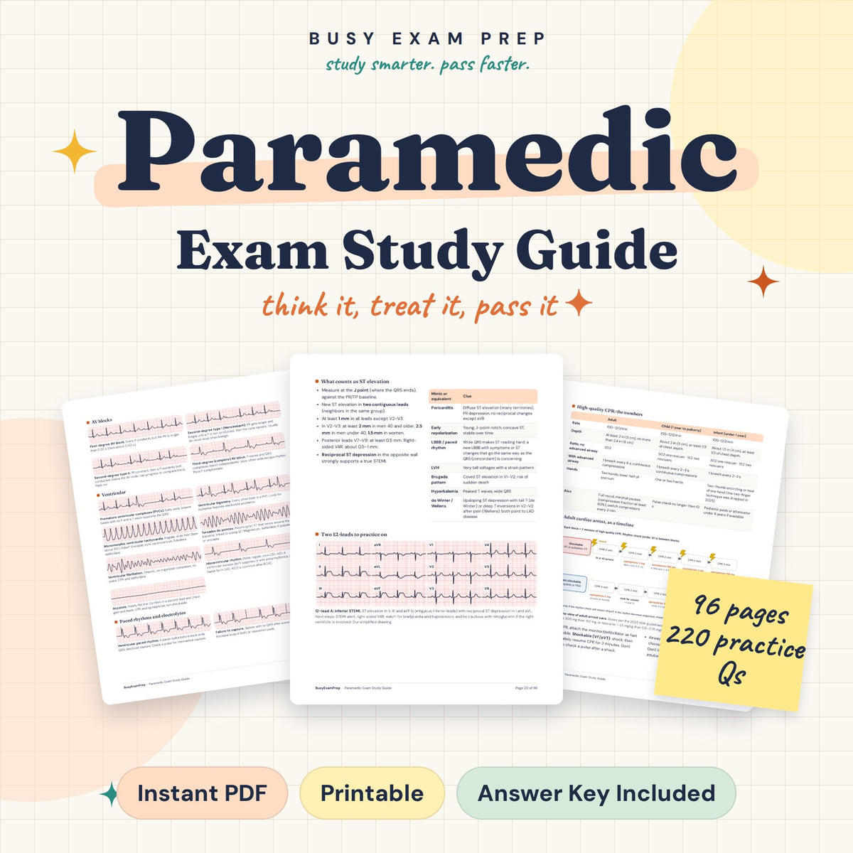 Paramedic Exam Study Guide: main digital cover