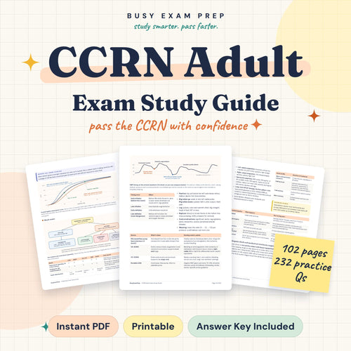 CCRN Adult Exam Study Guide product preview