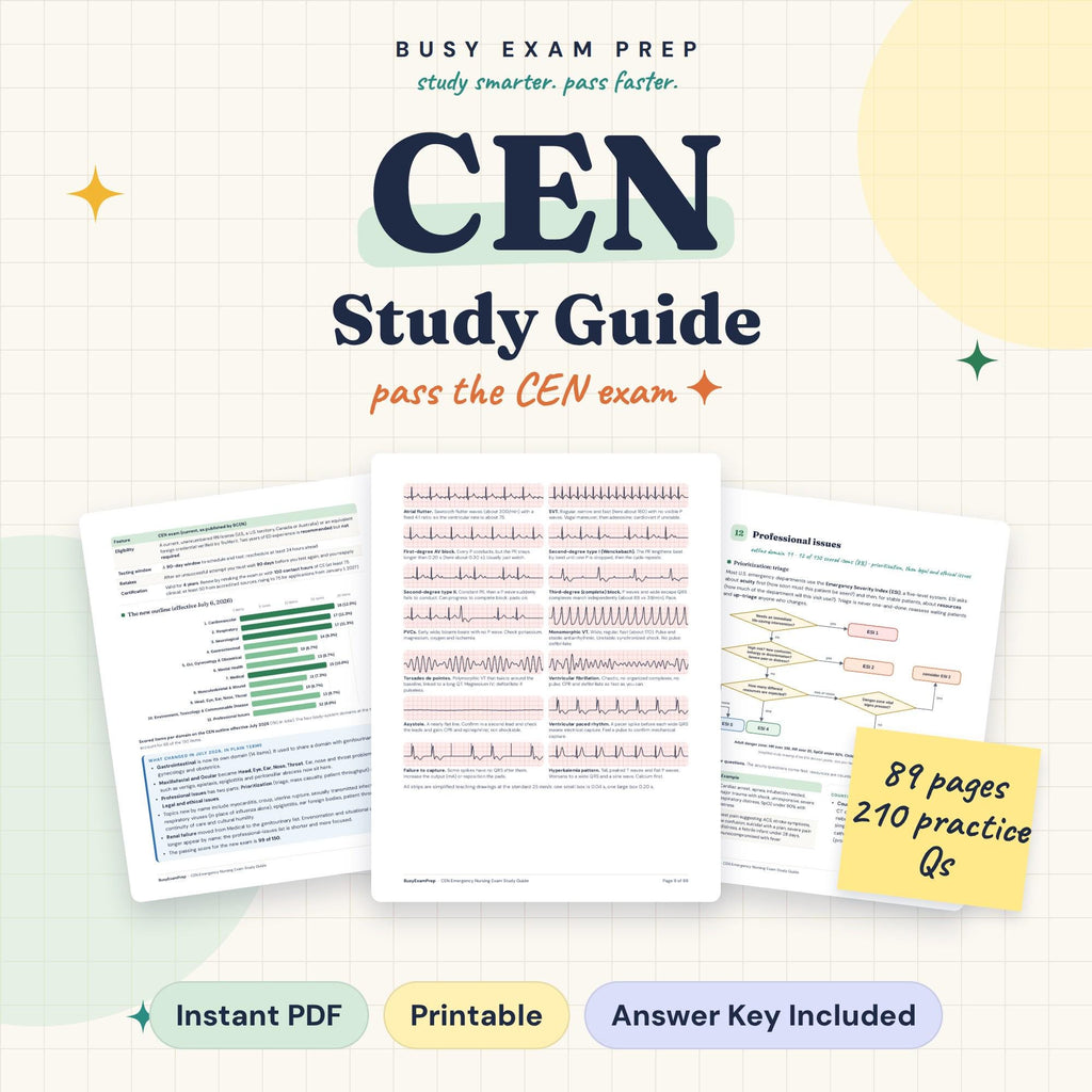 CEN Exam Study Guide product preview