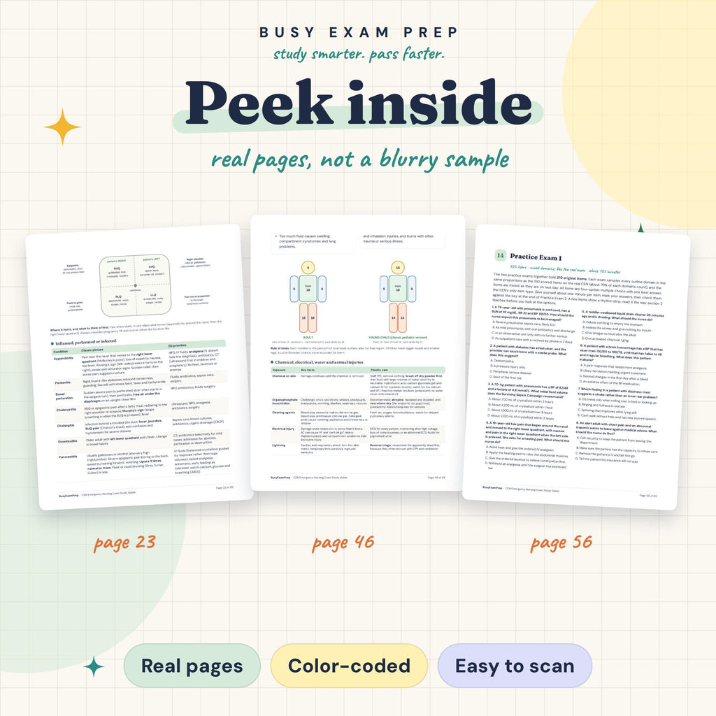 CEN Exam Study Guide — preview 4
