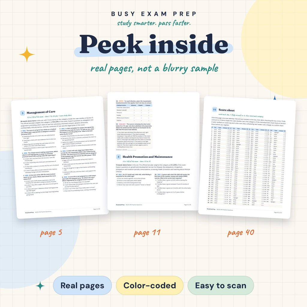 NCLEX-RN Practice Questions — preview 4